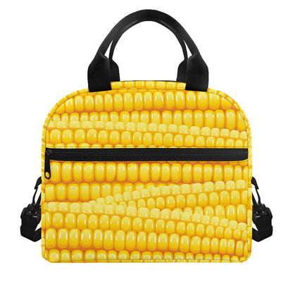 Corn Pattern Print Insulated Lunch Bag