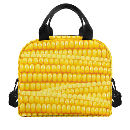 Corn Pattern Print Insulated Lunch Bag