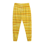 Corn Pattern Print Jogger Pants