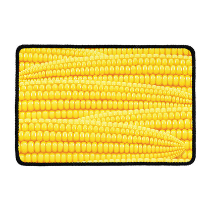Corn Pattern Print Kitchen Mat