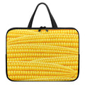 Corn Pattern Print Laptop Sleeve With Handle