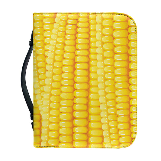 Corn Pattern Print Leather Bible Cover