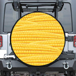 Corn Pattern Print Leather Spare Tire Cover