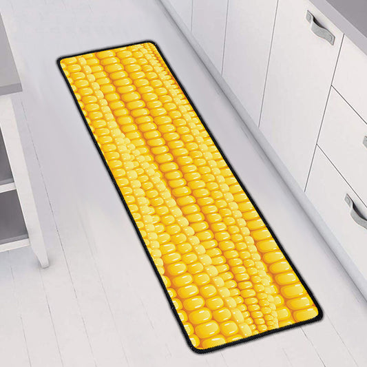 Corn Pattern Print Long Kitchen Mat