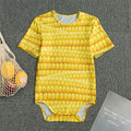 Corn Pattern Print Men's Bodysuit