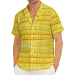 Corn Pattern Print Men's Deep V-Neck Shirt