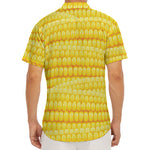 Corn Pattern Print Men's Deep V-Neck Shirt