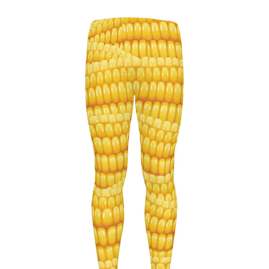 Corn Pattern Print Men's leggings