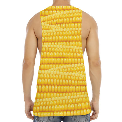 Corn Pattern Print Men's Muscle Tank Top