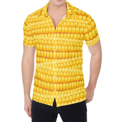 Corn Pattern Print Men's Shirt