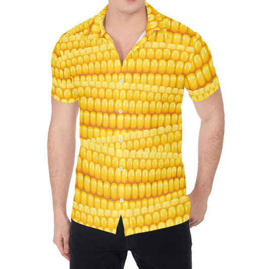 Corn Pattern Print Men's Shirt