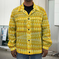 Corn Pattern Print Men's Shirt Jacket