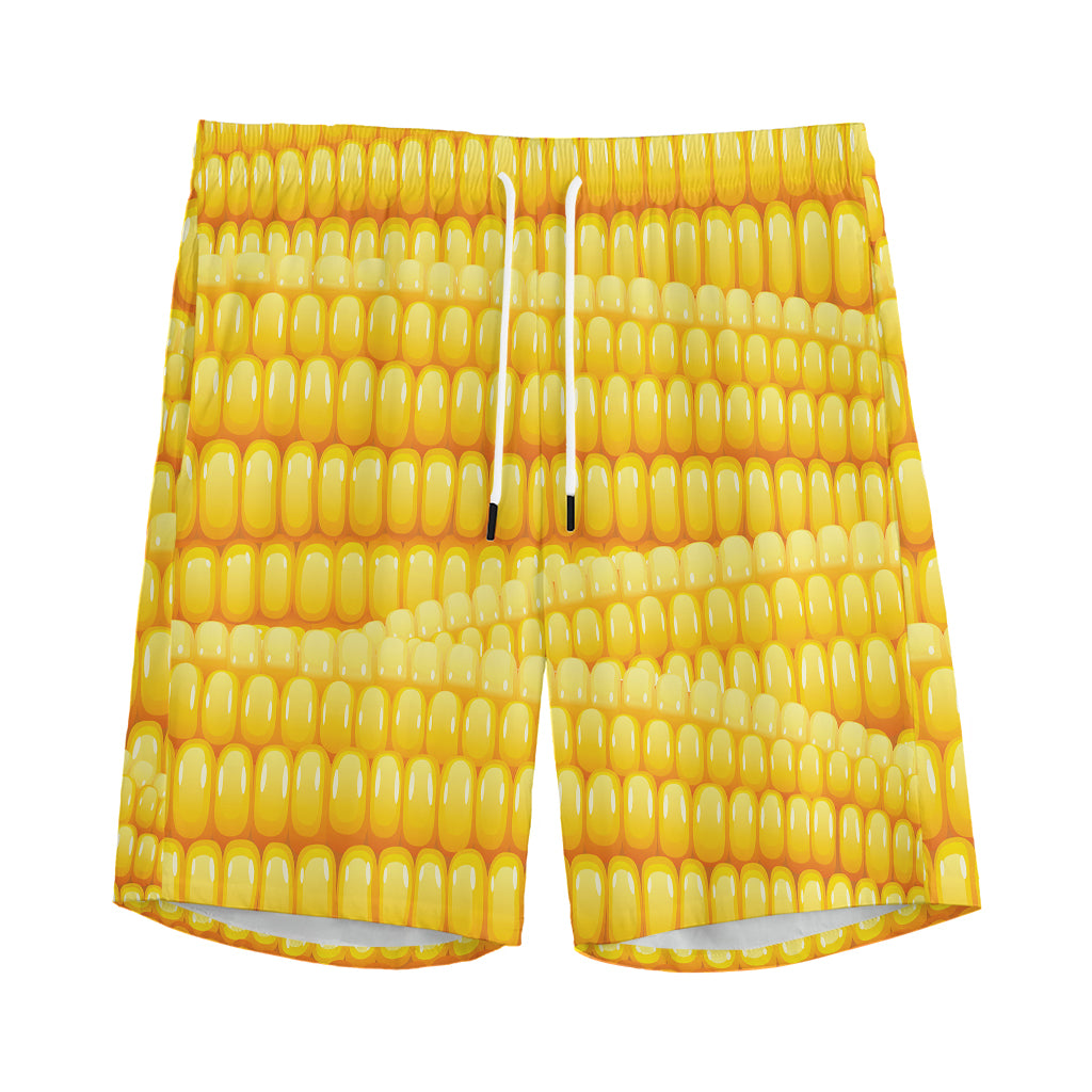 Corn Pattern Print Men's Sports Shorts