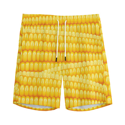 Corn Pattern Print Men's Sports Shorts