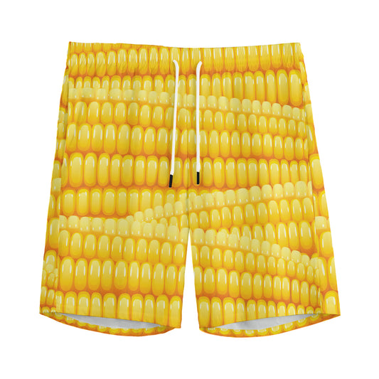 Corn Pattern Print Men's Sports Shorts