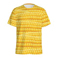 Corn Pattern Print Men's Athletic T-Shirt