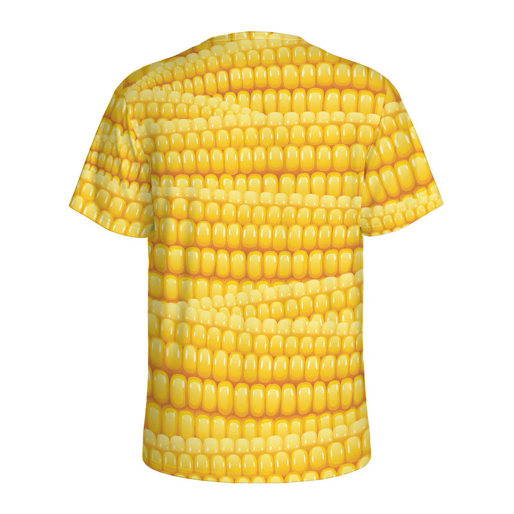 Corn Pattern Print Men's Sports T-Shirt