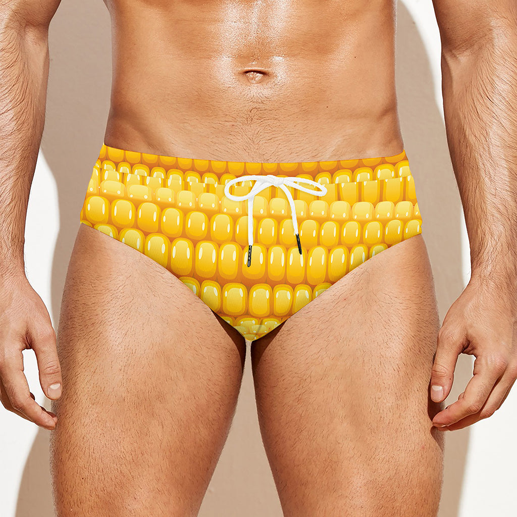 Corn Pattern Print Men's Swim Briefs