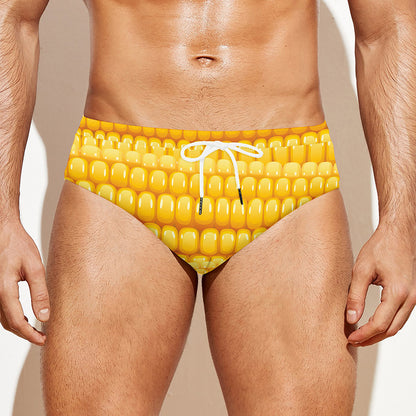 Corn Pattern Print Men's Swim Briefs