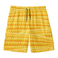 Corn Pattern Print Men's Swim Trunks