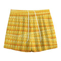 Corn Pattern Print Mesh Shorts