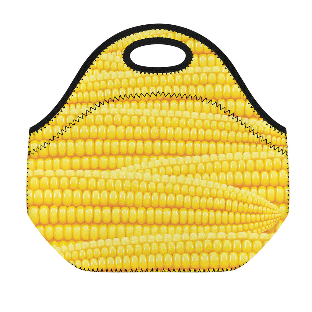 Corn Pattern Print Neoprene Lunch Bag