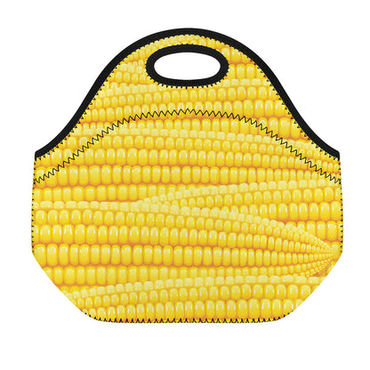 Corn Pattern Print Neoprene Lunch Bag