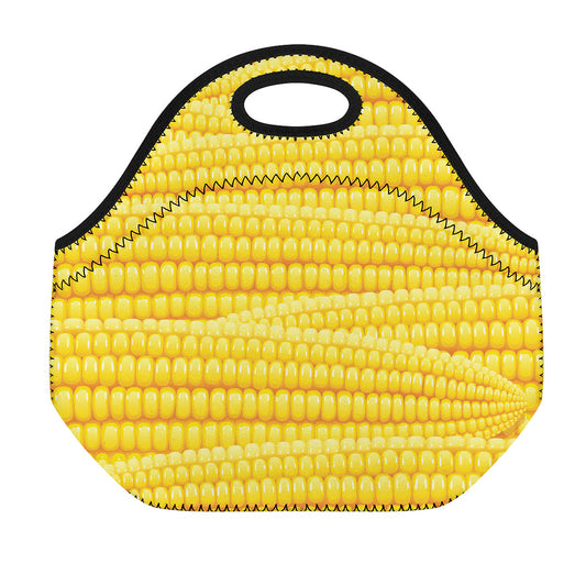 Corn Pattern Print Neoprene Lunch Bag