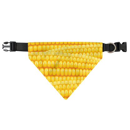 Corn Pattern Print Over The Collar Dog Bandana