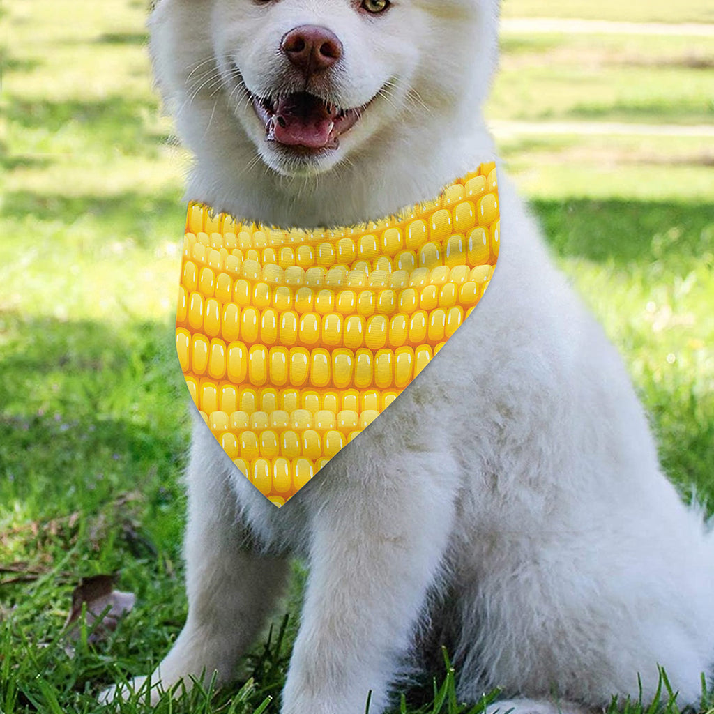 Corn Pattern Print Over The Collar Dog Bandana