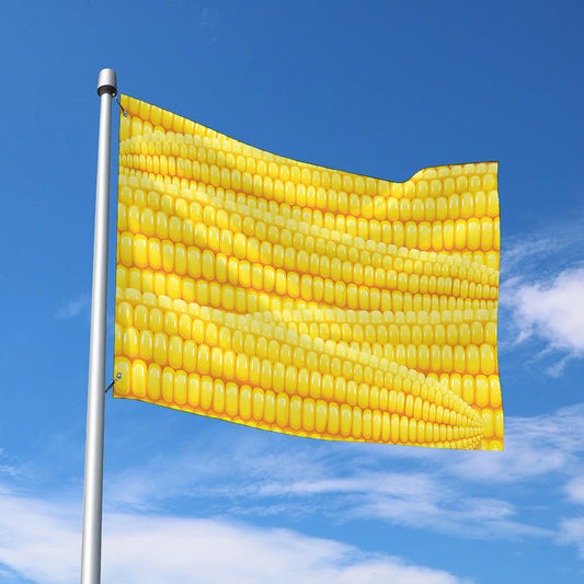 Corn Pattern Print Polyester Flag