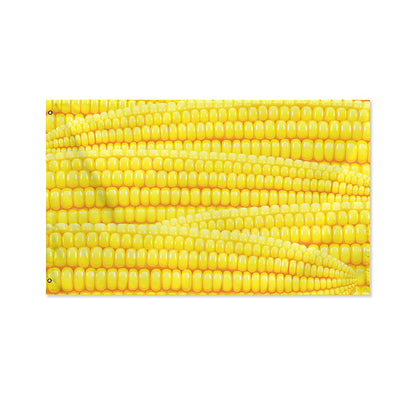 Corn Pattern Print Polyester Flag