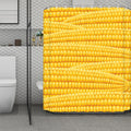 Corn Pattern Print Polyester Shower Curtain