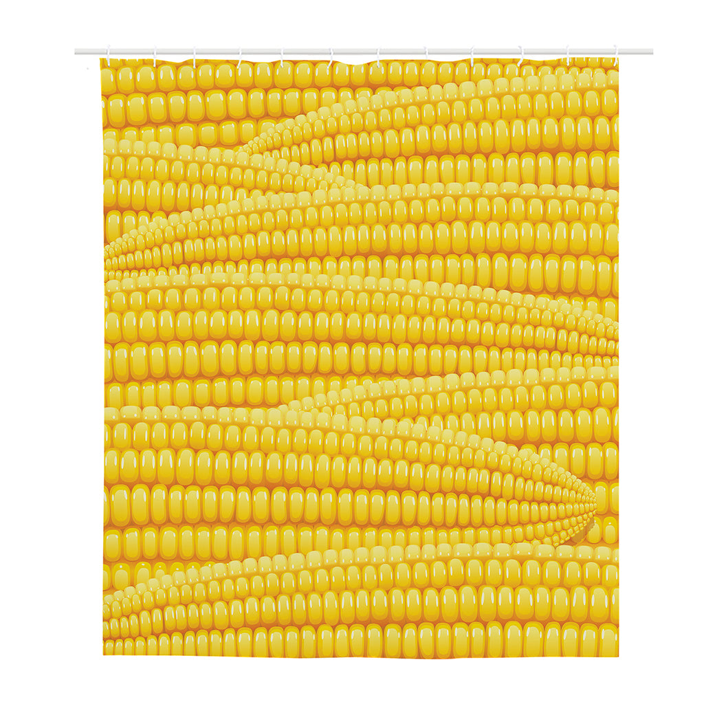 Corn Pattern Print Polyester Shower Curtain