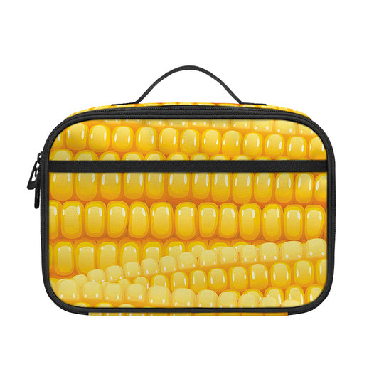 Corn Pattern Print Portable Lunch Bag