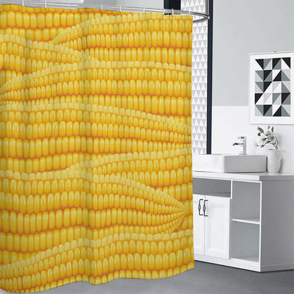 Corn Pattern Print Premium Shower Curtain