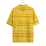 Corn Pattern Print Rayon Hawaiian Shirt