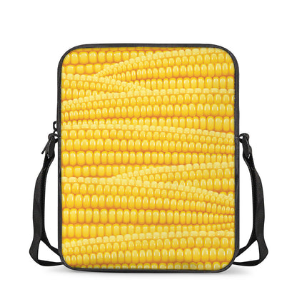 Corn Pattern Print Rectangular Crossbody Bag