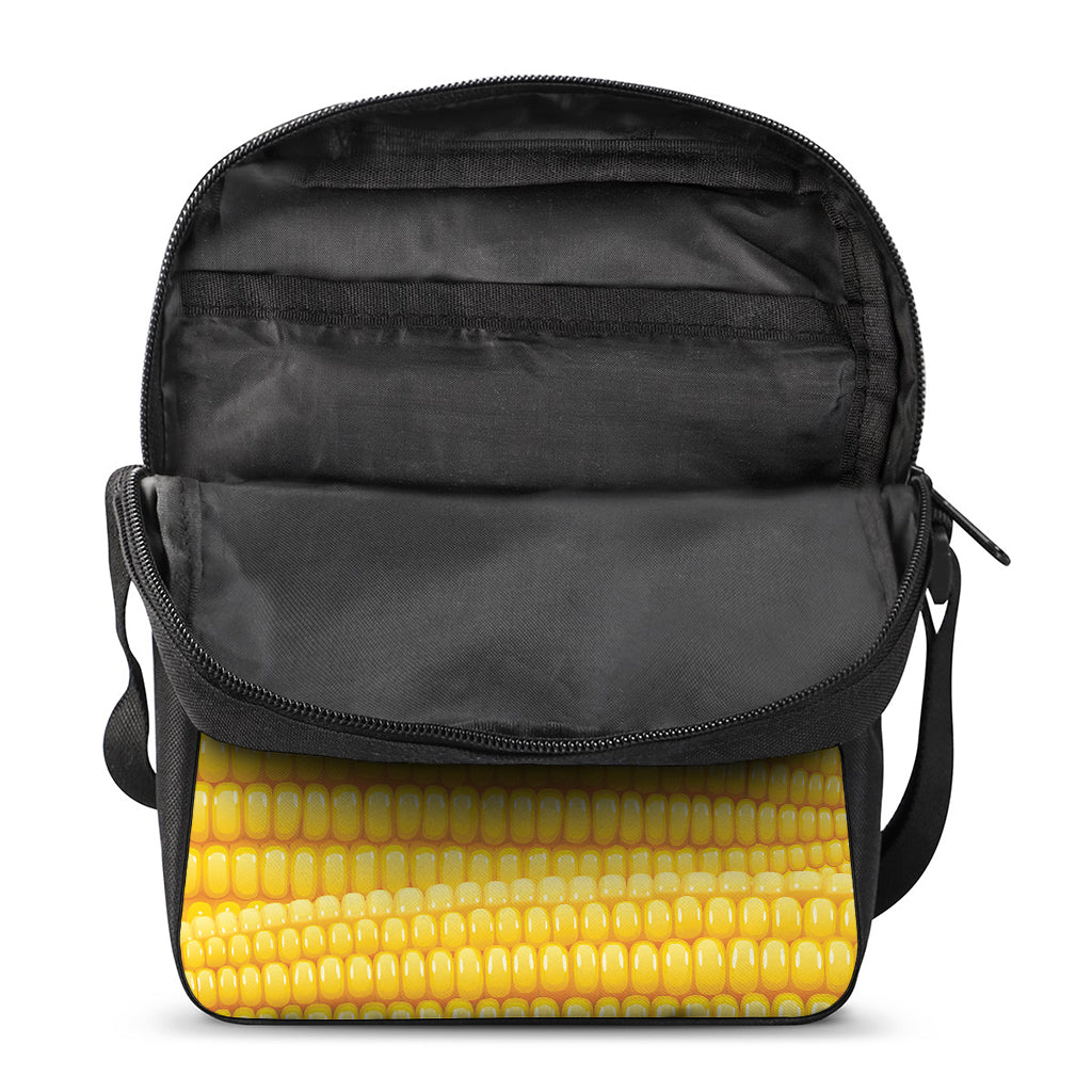 Corn Pattern Print Rectangular Crossbody Bag