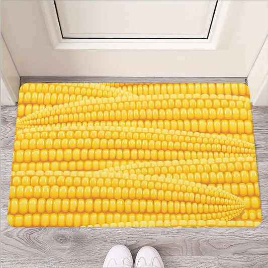 Corn Pattern Print Rubber Doormat