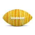 Corn Pattern Print Rugby Ball