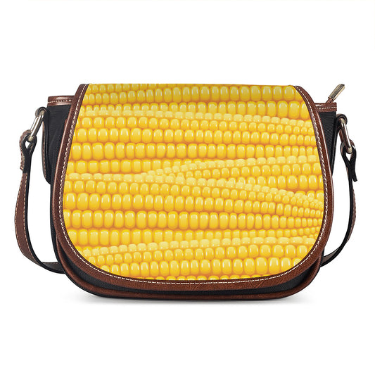 Corn Pattern Print Saddle Bag