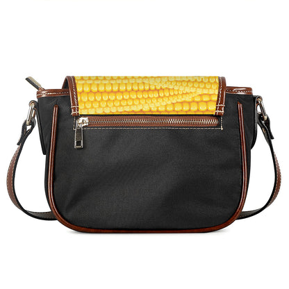 Corn Pattern Print Saddle Bag