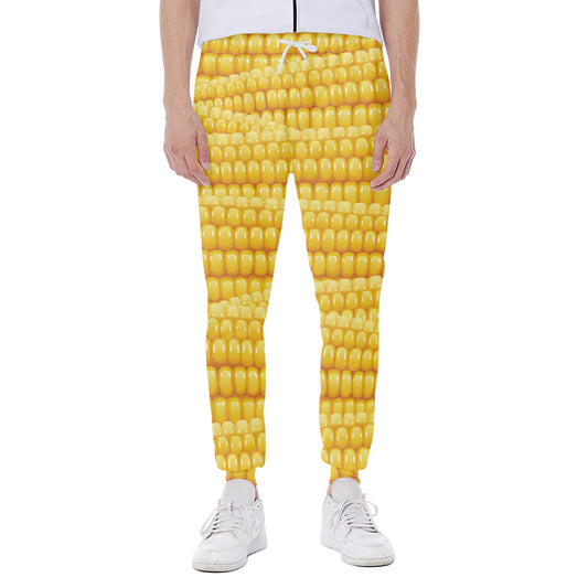 Corn Pattern Print Scuba Joggers