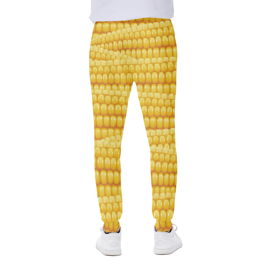 Corn Pattern Print Scuba Joggers