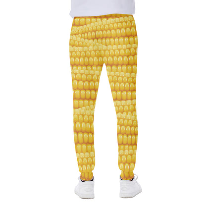Corn Pattern Print Scuba Joggers