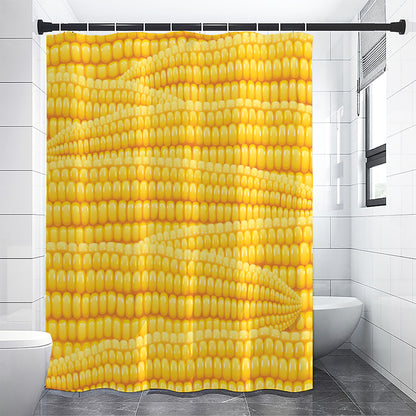 Corn Pattern Print Shower Curtain