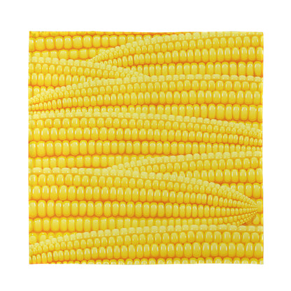 Corn Pattern Print Silk Bandana
