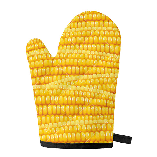 Corn Pattern Print Single Oven Mitt