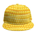 Corn Pattern Print Snapback Cap